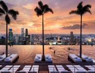 Vue du SkyPark sur Singapour
