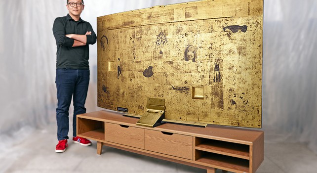 Samsung TV UHD courbe : Une version plaqué or au profit d’une oeuvre caritative