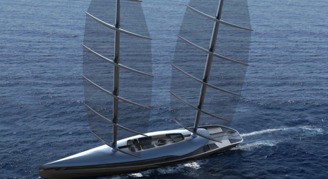 Le Yacht Cauta : Un voilier futuriste inspiré des albatros