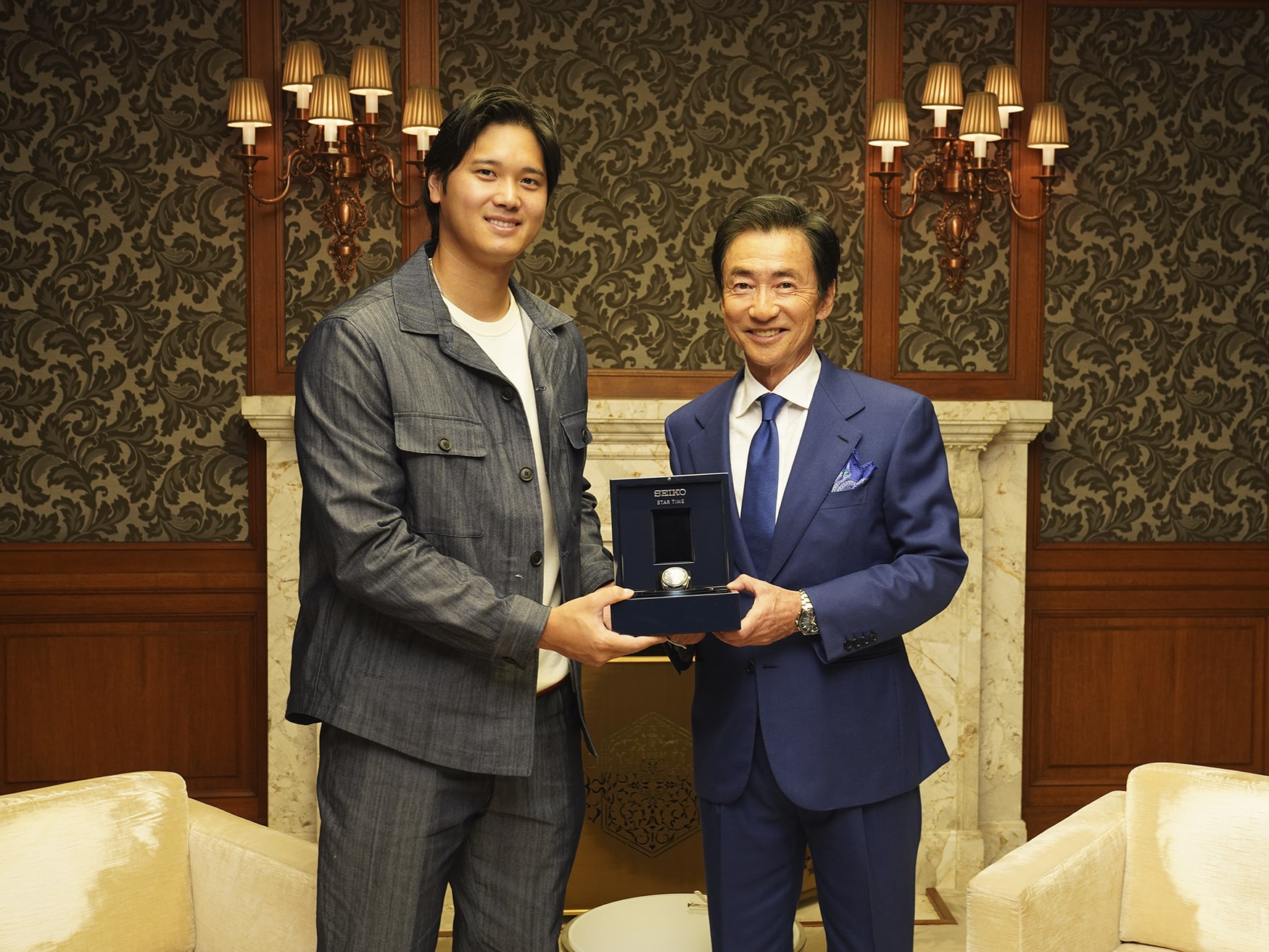 Seiko Star Time : Ōtani Shōhei (à gauche) et Shinji Hattori (à droite)